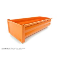 Rib-less hooklift bin, mid-high