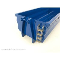 Rib-less hooklift bin, mid-high