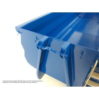 Rib-less hooklift bin, mid-high