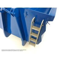 Rib-less hooklift bin, mid-high