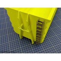 Rib-less hooklift bin, high