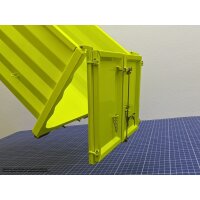 Rib-less hooklift bin, high