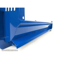 Hooklift halfpipe bin, low