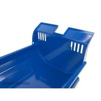 Hooklift halfpipe bin, low