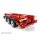 Tridem drawbar trailer for roll-off containers