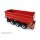 Tridem drawbar trailer for roll-off containers