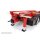 Tridem drawbar trailer for roll-off containers