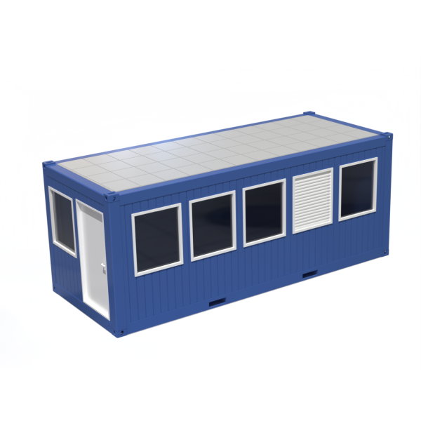 Office container 1:14.5 with door on front side and windows on long side