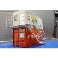 Office container 1:14.5 with door on front side and windows on long side