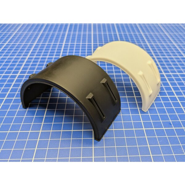 Mudguard half for 83mm double tires