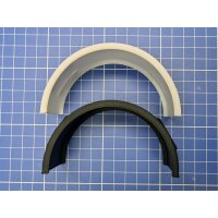 Mudguard half for 83mm double tires