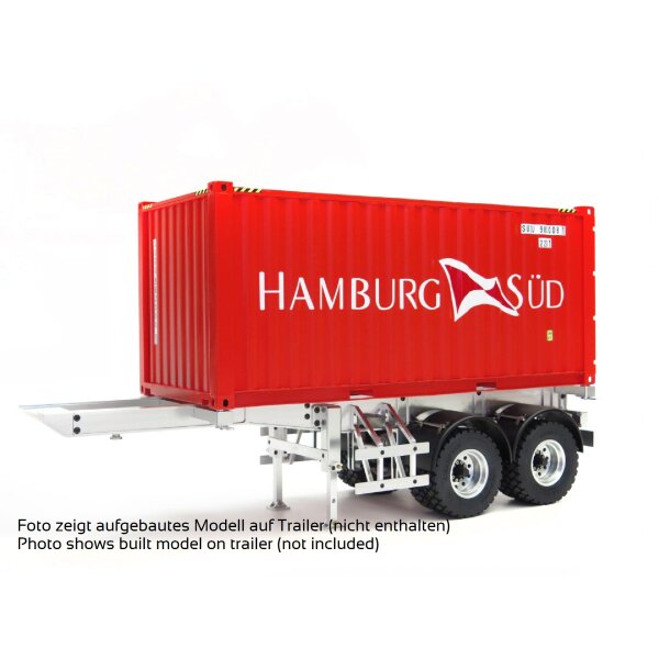 20ft Container HamburgSüd, Scale (für Tamiya), Teilesatz